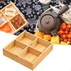 Бамбуковый поднос для фруктов, отделение для десертной овощной тарелки, гайка для хранения и сервировка конфет