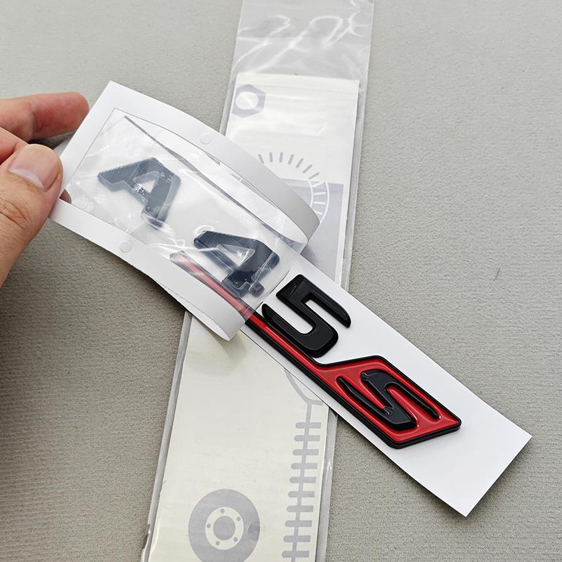 3D ABS Car Letters Logo A45 A45S TURBO 4MATIC Sticker Rear Trunk Fender Both Side Badge Emblem For Mercedes Bnez AMG W177 W176