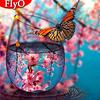 5D Алмазная картина Бабочка Полный квадратный/круглый флакон Алмазная вышивка Животное Мозаика Украшение дома