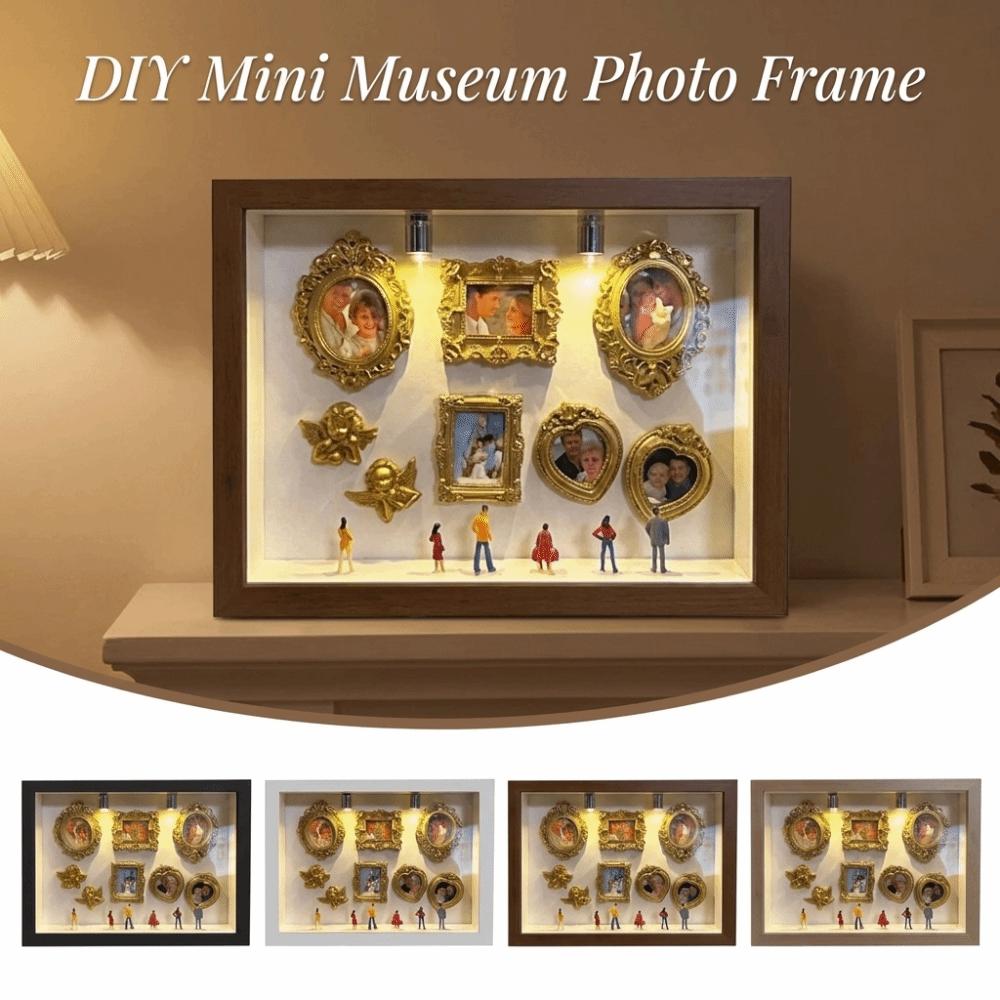 Винтажный DIY Мини-музей Фоторамка Миниатюрный Креативный Набор для Отображения Воспоминаний Свадебный Подарок