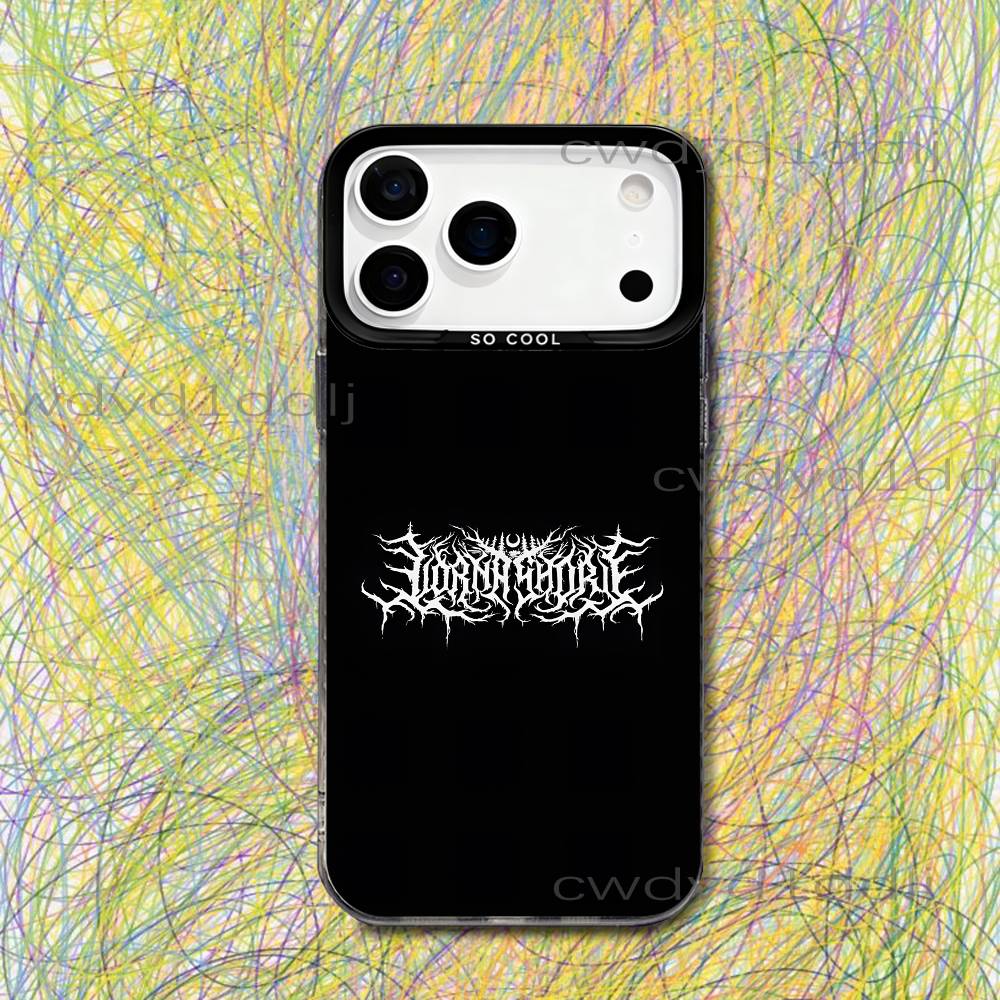 Чехол для телефона L-Lorna Shore Pain Remains для iPhone 17,16,15,14,13,12,11,X,8,7,Pro,Max,Plus,SE4,Air,Mini IMD Серый Жесткий Матовый