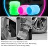4pcs Luminous Valve Caps Fluorescent Night Glowing Car Motorcycle Bicycle Bike Wheel Tyre Hub Luminous Valve Stem Caps Decors