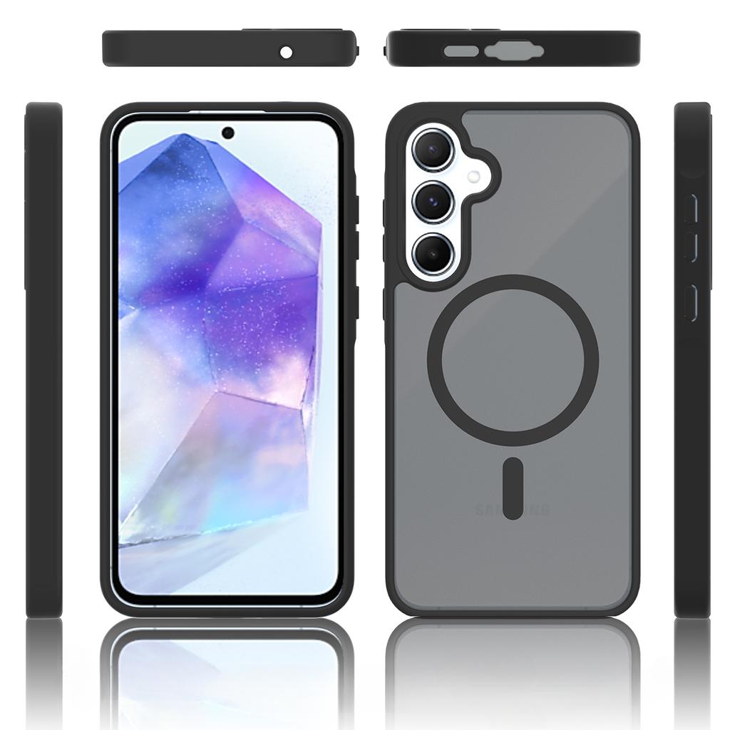 Ультратонкий чехол MagSafe для Samsung Galaxy A55 A35 5G - TPU/PC Silky Smooth Touch Wireless Charging Противоударный чехол