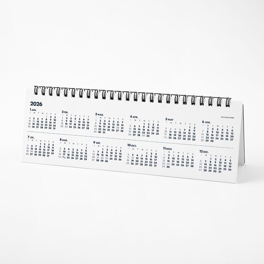 Тонкий настольный календарь Innovator 2026, черный, 31401006
