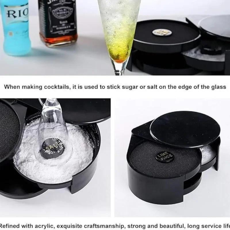 3-х уровневый вращающийся контейнер для соли, смесительная соль, сахар, контейнер для сока, коктейля, приправы, контейнеры для бармена, аксессуары для бара