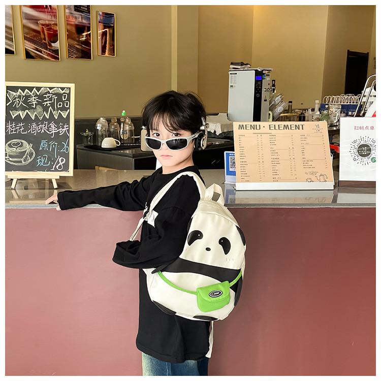 Trendy Kids Panda Backpack For Kindergarten With Breathable Cushioned Straps
