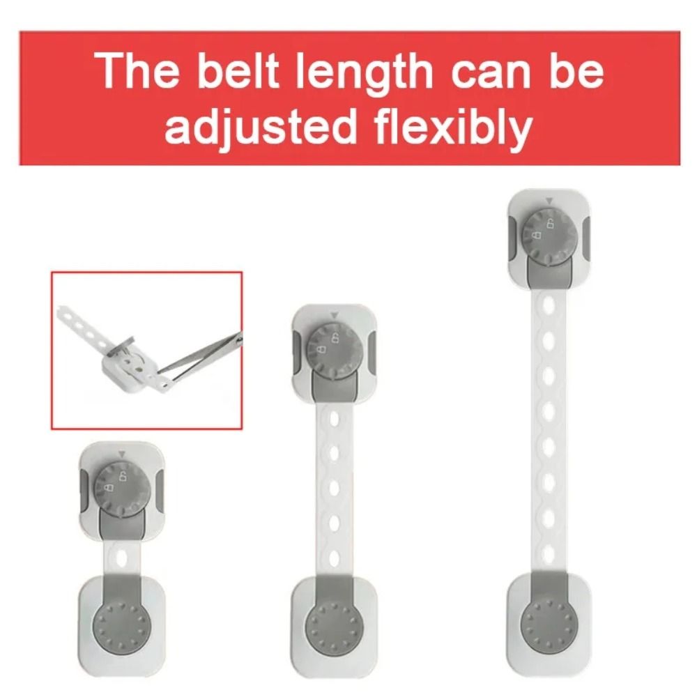 Strong Fixation Child Safety Lock Plastic Drawer Lock Portable Refrigerator Door Lock Toddler