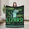 The Lizard Lizard Ah I'm Going To Bed Blanket Fleece Hoppers Tom Lizard Super Warm Throw Blanket for Bedding Couch Bedspread