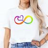 Autism Infinitas Design Unisex Tshirt Autism Awareness Month Tshirt Summer Graphic Fashion Casual Female T Shirts Unisex Clothing