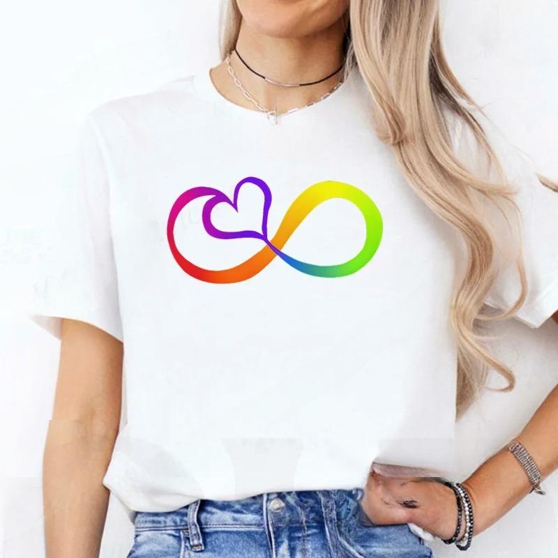 Autism Infinitas Design Unisex Tshirt Autism Awareness Month Tshirt Summer Graphic Fashion Casual Female T Shirts Unisex Clothing