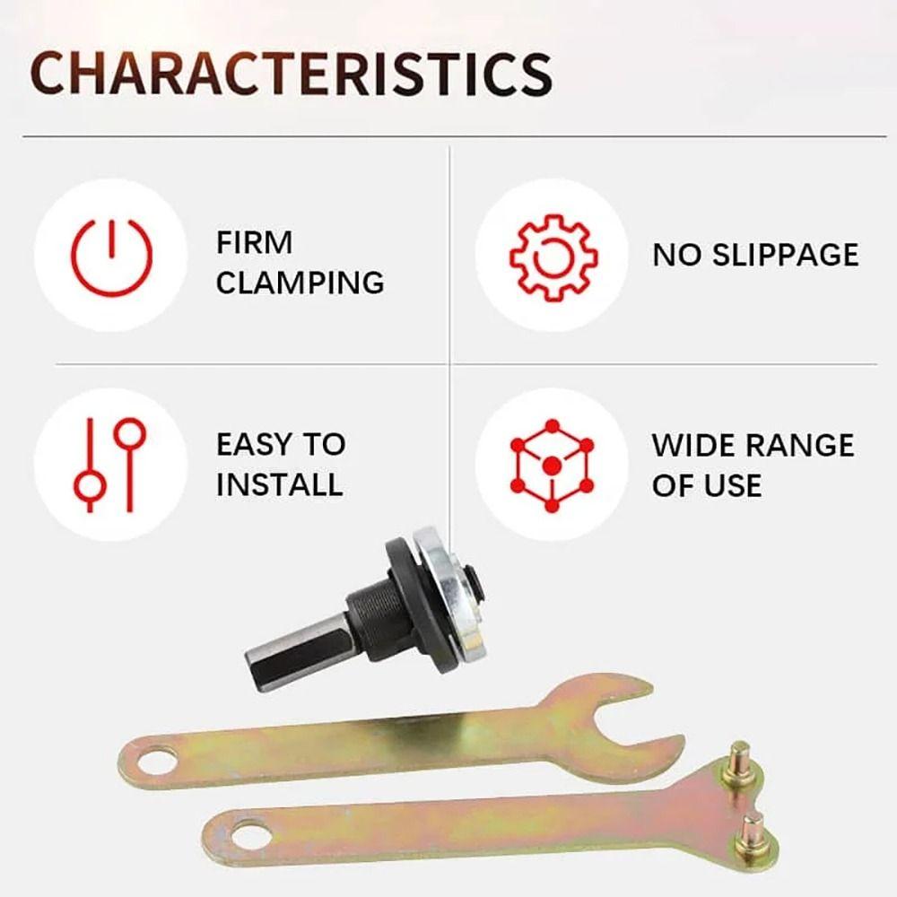 1Set Metal Electric Drill Conversion Angle Grinder Set with Wrench Connecting Rod
