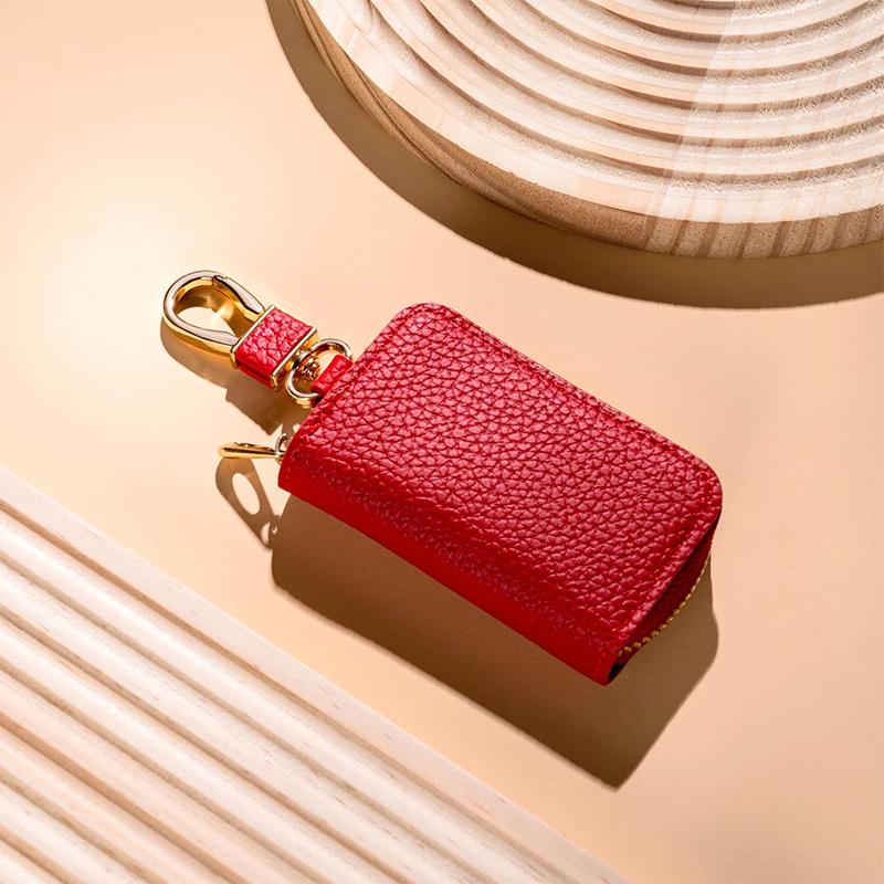 Пу Кошелек для ключей на молнии Органайзер для ключей Сумка для ключей от машины Брелок Кошелек Простой чехол для ключей Сумка Мужской Женский Чехол для защиты ключей от машины