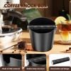 Контейнер для кофейной гущи Espresso Knock Box Контейнер для кофейной гущи бариста Прочный контейнер для кофейной гущи Espresso Knock Bin Коробка для отбивки эспрессо для дома офиса Кофейные принадлежности