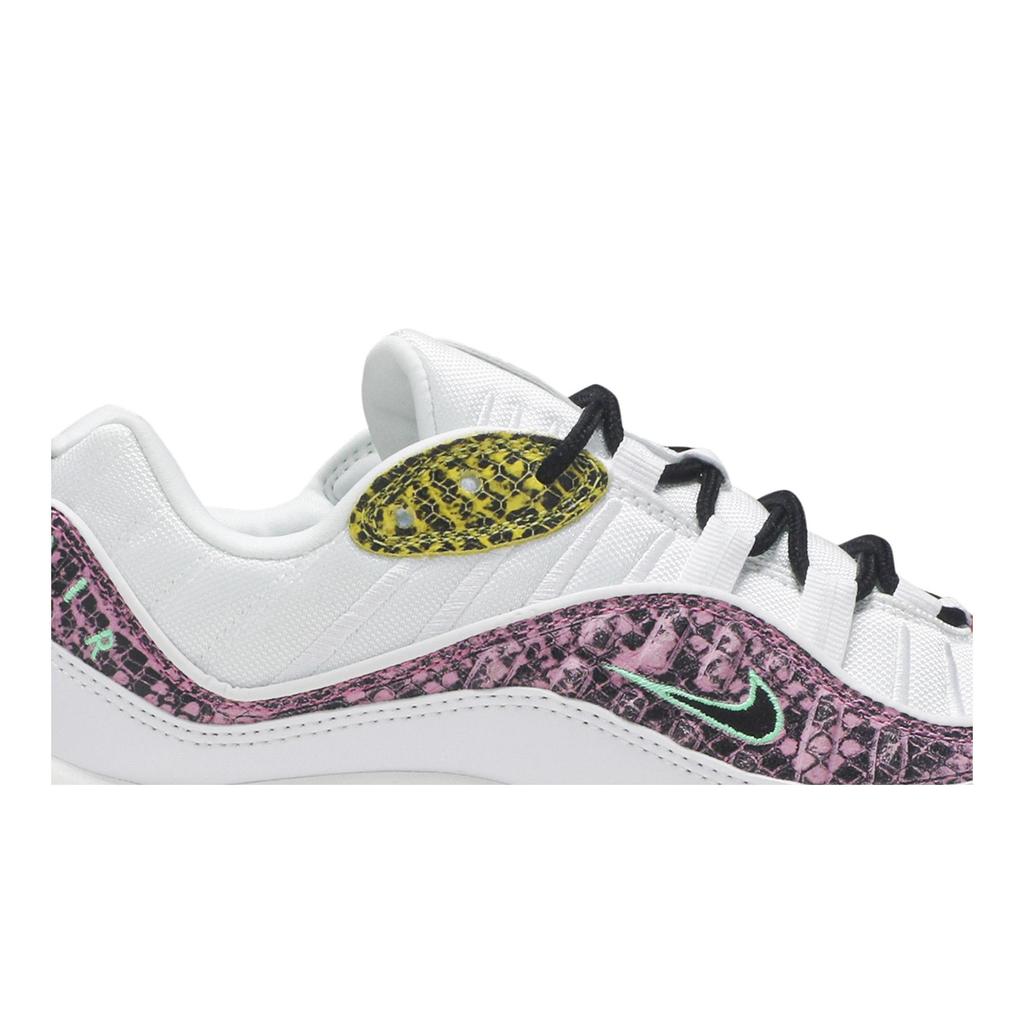 Nike Womens Air Max 98 'Multi Snakeskin' (women's sizes) white / electro green Running Shoes BV1978 100