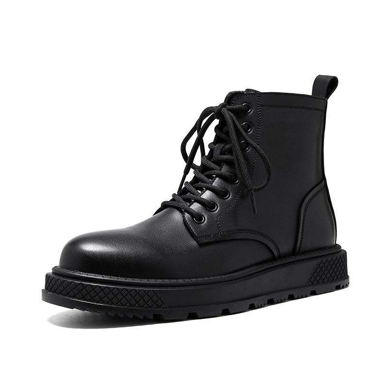 Мужские роскошные модные мотоциклетные ботинки дизайнерская обувь для вечеринки ночного клуба платье ковбойские ботинки из натуральной кожи платформа до щиколотки ботильоны