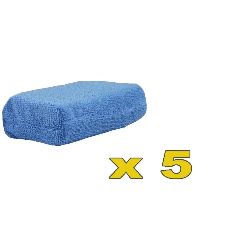 2-10Pcs Car Wax Applicator Pads Microfibre Polishing Sponges Soft Auto Detailing Waxing Sponge Cleaning Foam Car Paint Care Pad