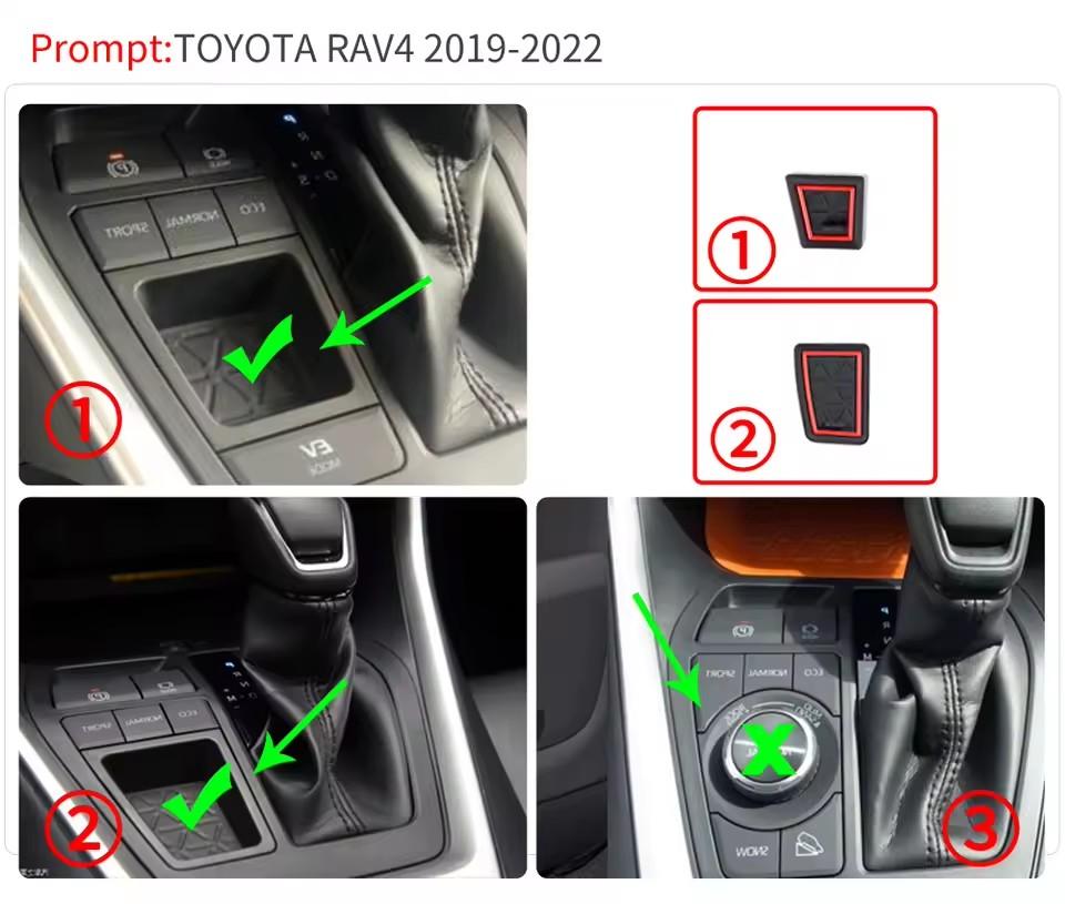 Для Toyota RAV4 XA50 2019 ~ 2025 Противоскользящий коврик в слот ворот, подстаканник, накладка в дверной паз, аксессуары для интерьера автомобиля