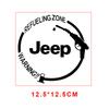 1PC Car Sticker Fuel Tank Sticker Decal Car Styling Accessories For Jeep Wrangler Grand Cherokee Renegade Tyre Stem Air Caps AJQ1