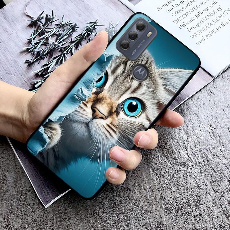 Чехол для телефона Cat Art для Moto Edge 50 40 Pro Edge 40 30 Ultra Neo Fusion G Power G Stylus G Play E32 E20 E40