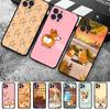 Cute Corgi  Phone Case For iPhone 6 7 8 Plus 11 12 13 14 Pro SE 2020 MAX Mini X XS XR Back Funda Cover