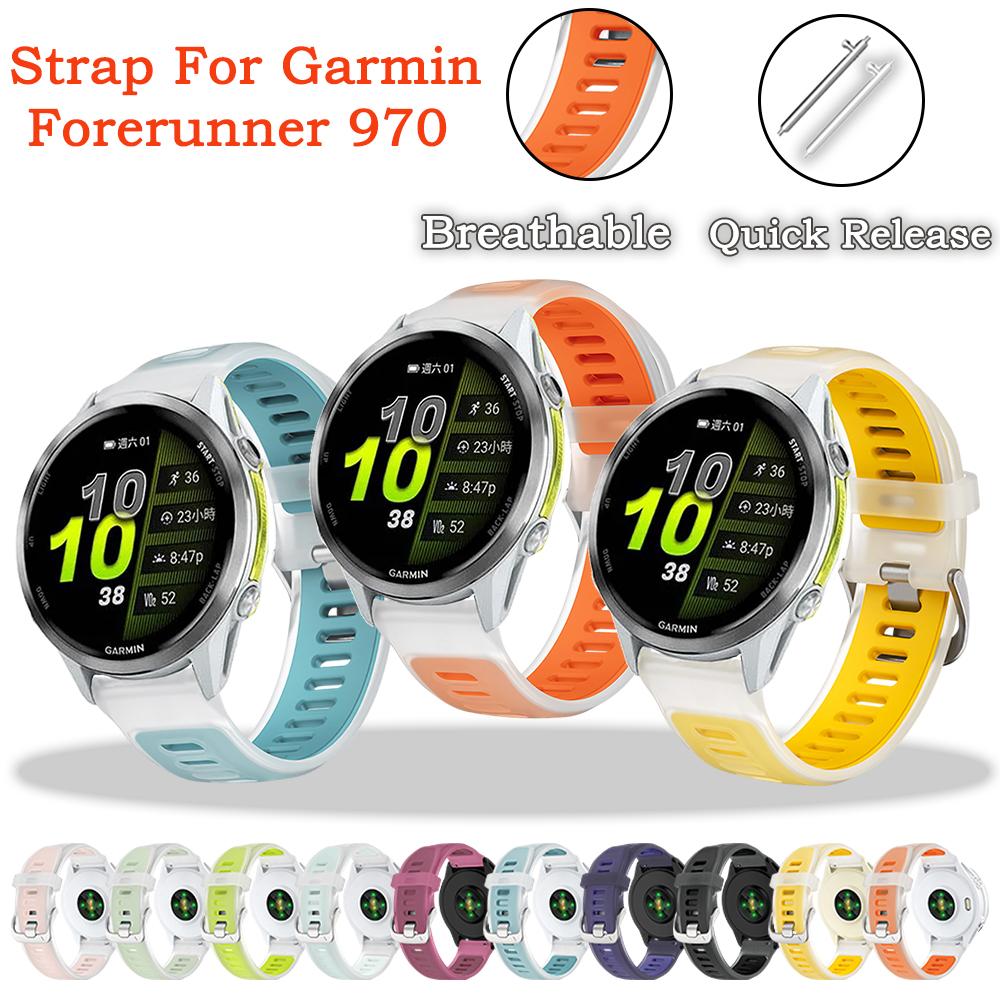 Универсальный силиконовый прозрачный ремешок 22 мм для Garmin Forerunner 970/255/265/Venu 2 3 браслет для Garmin Vivoactive 4 ремешок 22 мм