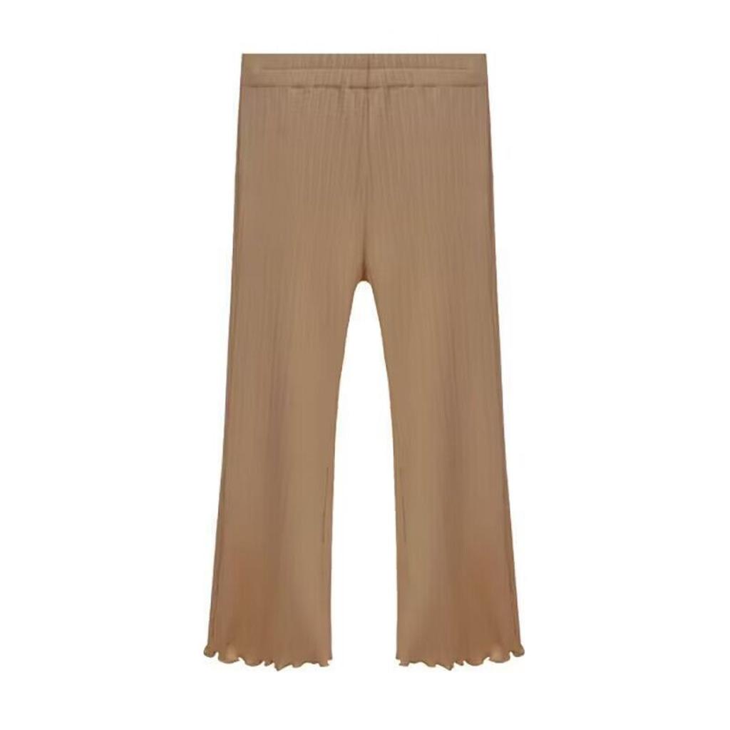 Расклешенные леггинсы для девочек, расклешенные хлопковые брюки для девочек, штаны для йоги, детские леггинсы-клеш