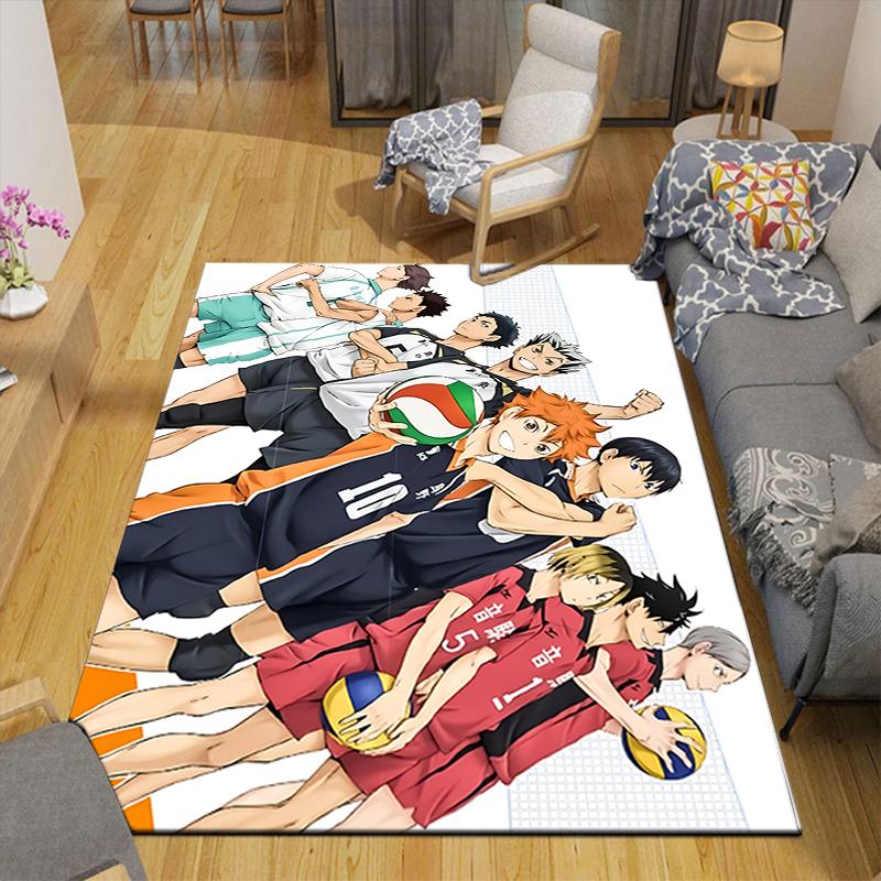 1Pc Haikyuu Volleyball Dreams Rug, Office Carpet Indoor Outdoor Doormat, Non-Slip, Comfortable, Living, Christmas Halloween,  Xmas Gift S1212