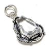 White Topaz Gemstone Handmade 925 Sterling Silver Jewelry Pendant 1.85" D5g60