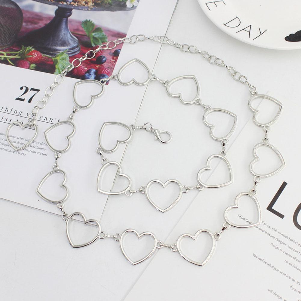 Женская мода, классическая цепочка на талию, полый пояс с сердцем в стиле хип-хоп, пояс