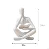 Abstract Reader Statue Decorative Figurine Sculpture Thinker Ornament in Resin Modern