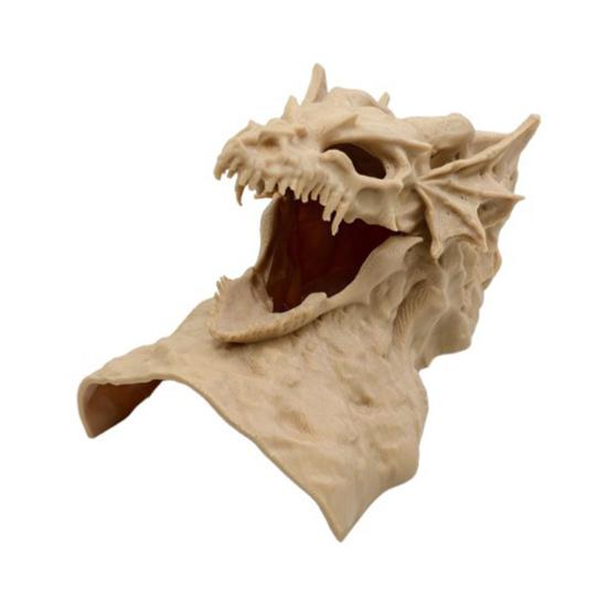 Аквариумная пещера с дизайном дракона, 3D-печатный туннель-укрытие для рыб под гравием, с смотровыми отверстиями для креветок-петушков, плеко, коридорасов