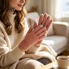 Touch Screen Knit Mittens 1 Pair Winter Warm Fleece Lined Gloves for Women Men, Cold Outdoor Cycling Weather Thermal Gloves, Thickened Touchscreen