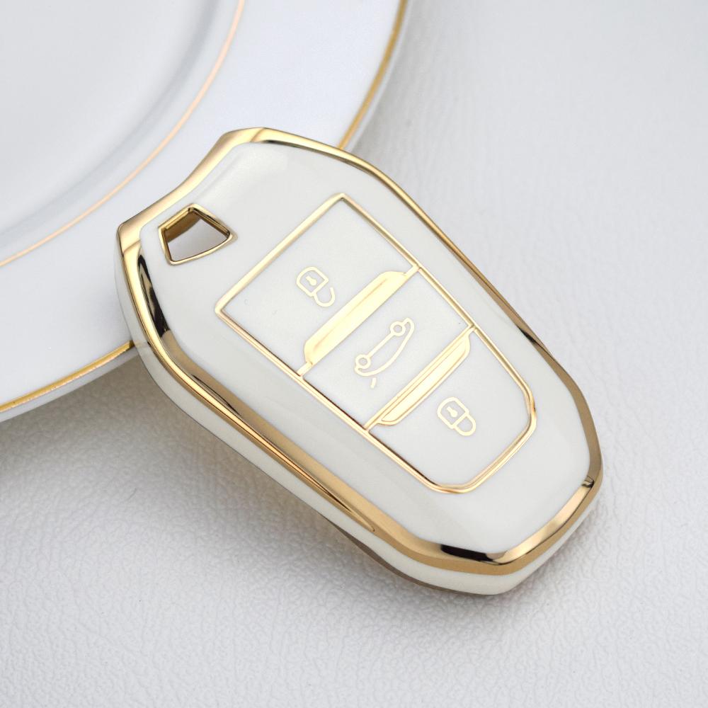 Мягкий чехол для дистанционного ключа из ТПУ для Peugeot 308 408 508 2008 3008 4008 5008 Citroen C4 C4L C6 C3-XR Picasso DS3 DS4 DS5 Shell Fob