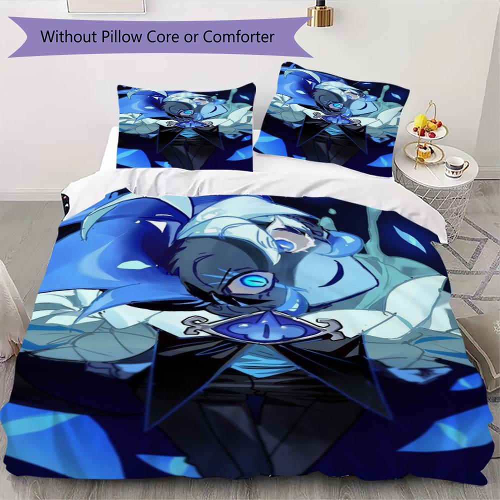Shadow Milk Cookie Pattern Bedding uilt Set uilt Cover Pillowcase Home Decoration Birthday Gift (1 * duvet cover + 2 * pillowcase without core)150