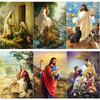 5D DIY Diamond Painting Jesus Diamond Embroidery Christianity Cross Stitch Full Round Drill Crafts Home Decor Manual Gift