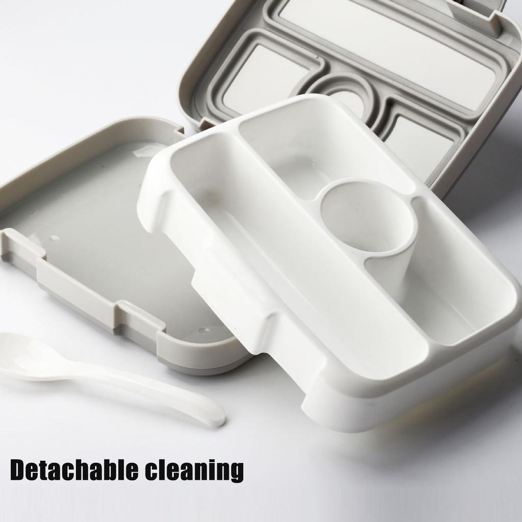 4/5 Squares Multifunctional Leak-Proof Bento Box Portable Lunch Sealed Salad Fruit Tableware Box Picnic Food Storage Container