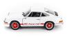 WELLY 1/24 1973 Porsche 911 Carrera RS 2.7 Белый литой автомобиль [Параллельный импорт]