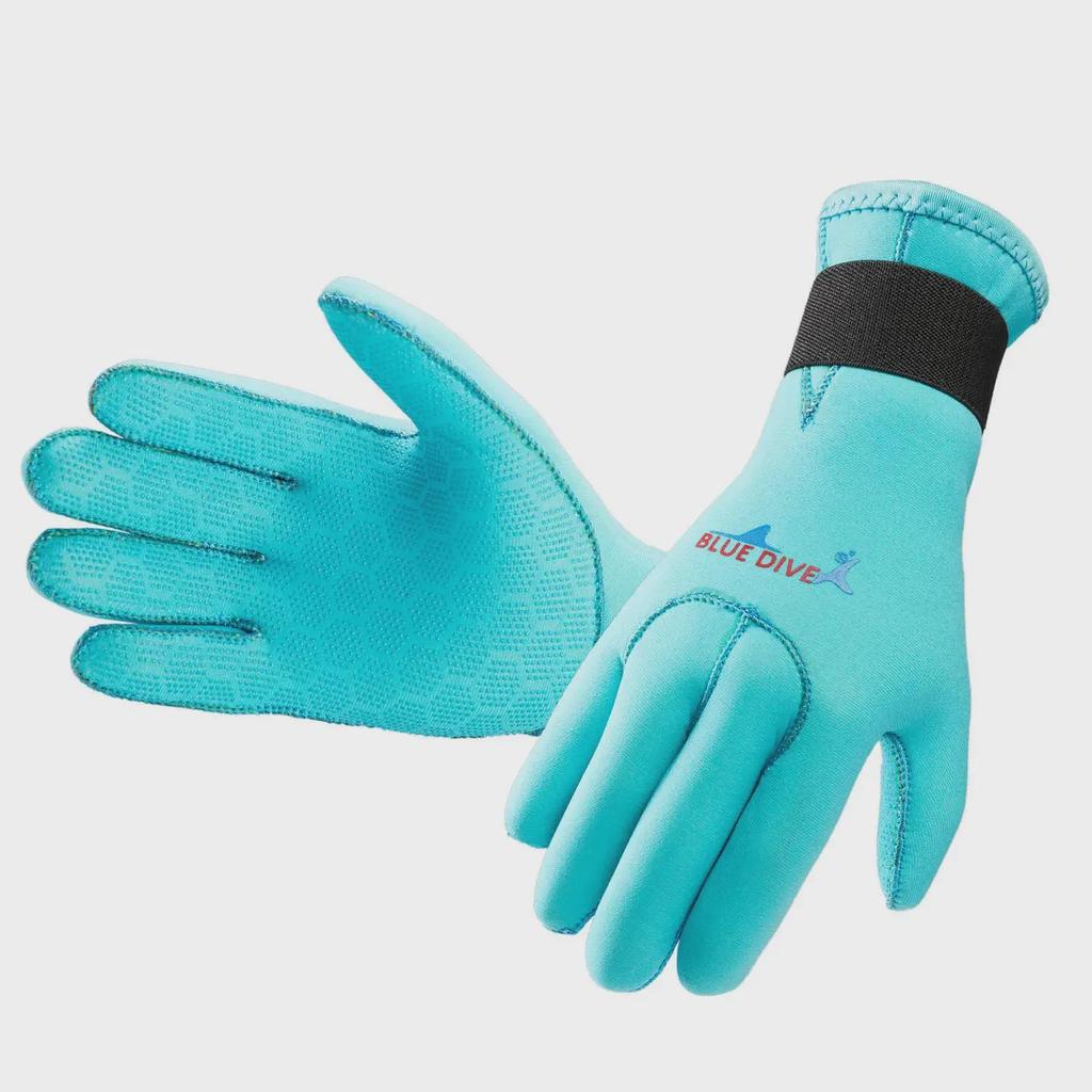 Зимние перчатки для дайвинга с защитой от царапин толщиной 3 мм, нескользящие и износостойкие для плавания, теплые с перепонками для рук, профессиональное снаряжение для серфинга