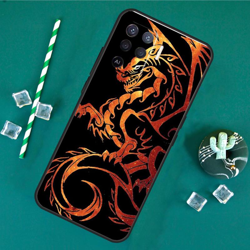 Asian Chinese Dragon Case For Oppo A60 A40 A80 A16 A76 A96 A18 A38 A58 A78 A98 A91 A15 A17 A74 A94 A54 A57S Cover