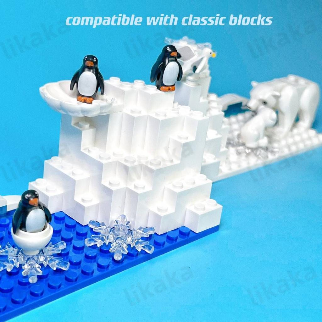 Городские фермерские животные, строительные блоки, природа, животные, рыба, выдра, MOC, подводный мир, рыба, дельфин, осьминог, набор, игрушки для детей, подарок