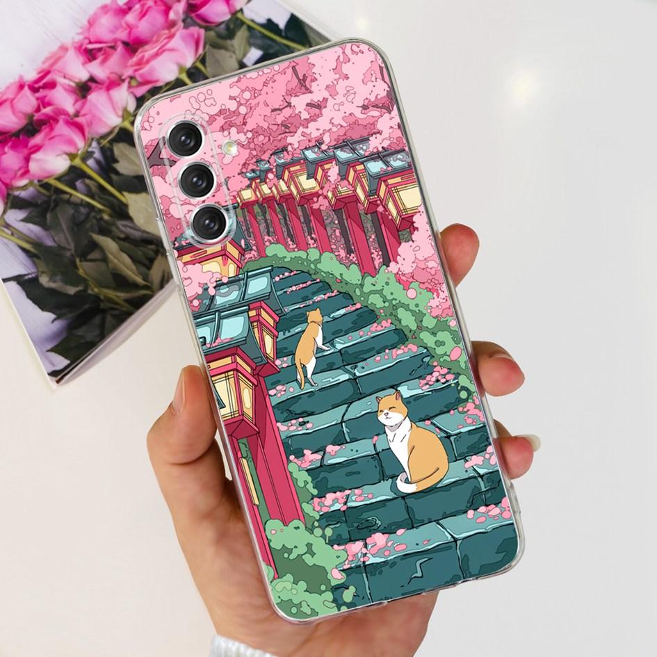For Samsung A04s Case A047 SM-A047F Stylish Flower Printed Funda Soft Cases For Samsung Galaxy A04s A13 5G SM-A136B Bumper A 04s