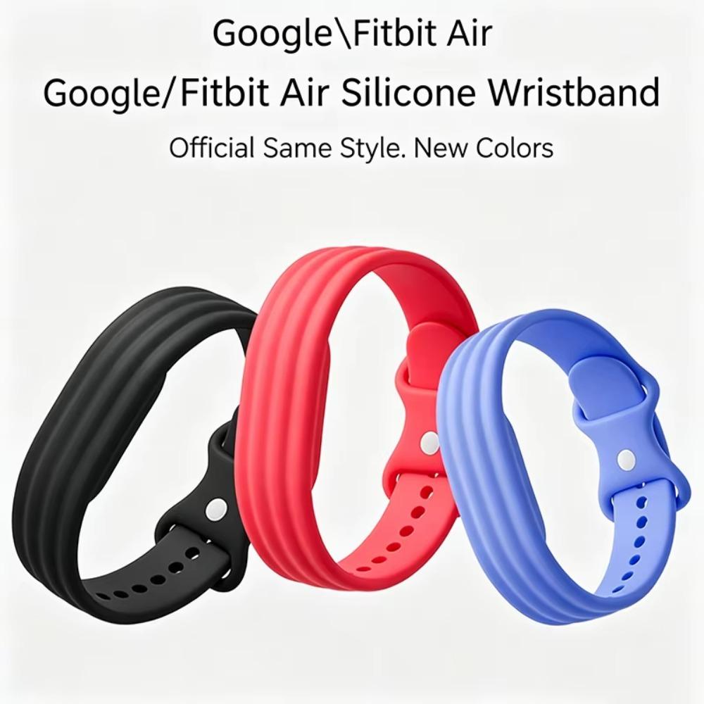 2 шт. Стильный силиконовый ремешок для Google Fitbit Air, водонепроницаемый, прочный, спортивный, мягкий, приятный для кожи, наручный ремешок для часов