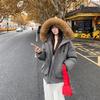 Women's Clothing Explosion American Retro Pie Overcomes Fur Collar Jacket Hooded Thickened Winter Down Cotton Jacket