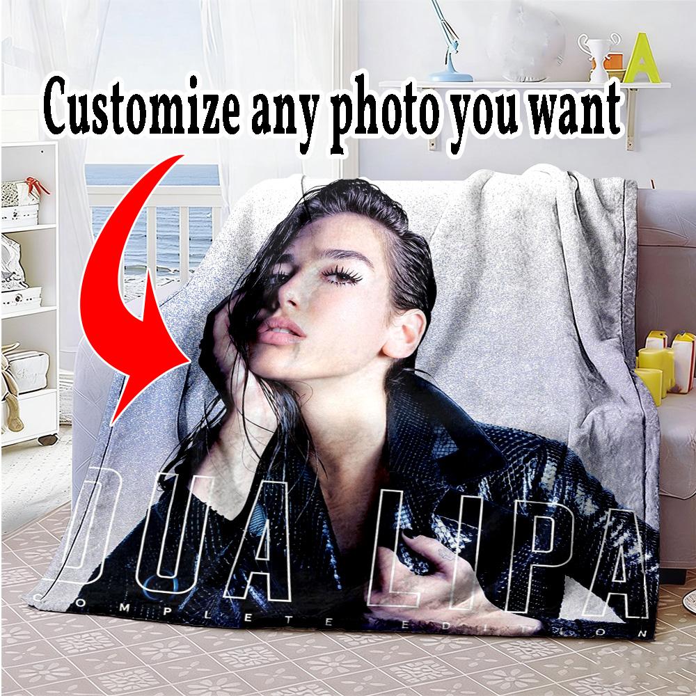 Customize Photos Customize image Blanket Gift Customizable Blanket Soft Warm Cozy Great for Sofa Picnics Living Room Home Decor