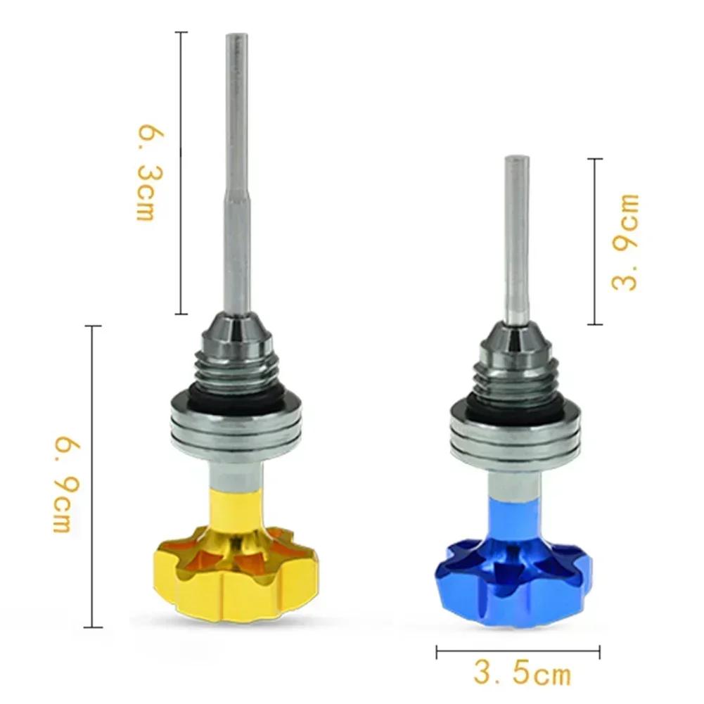 Крышка заливной горловины масляного щупа для скутера, мотоцикла, картера двигателя, указатель уровня масла, масляный щуп для бензина, алюминиевые наклейки для проверки уровня масла