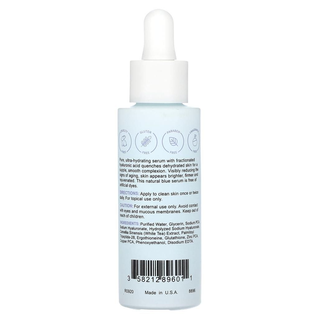 Replenix, anti-aging, hyaluronic acid hydration serum, fragrance-free, 1 fl oz (30 ml)