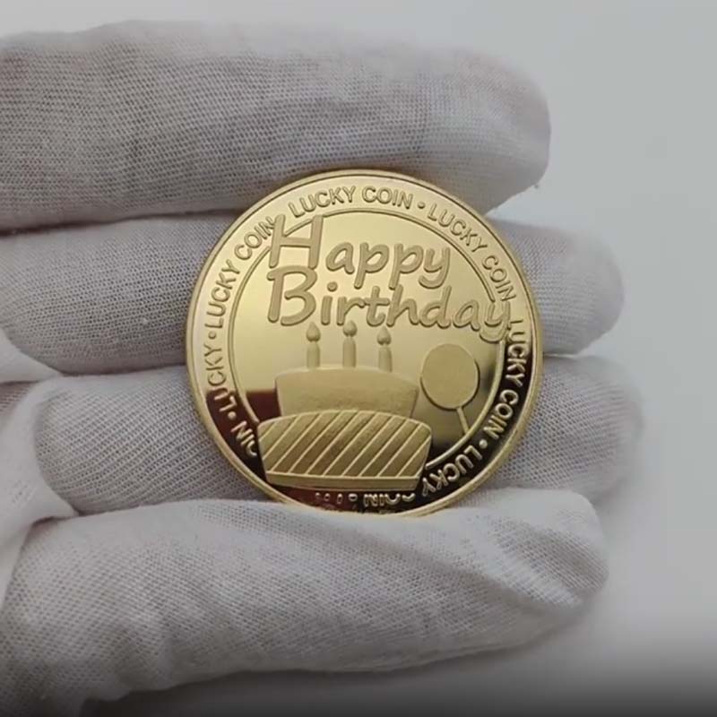 Commemorative Medal, Festival Celebration, Lucky Coin, Happy Birthday Commemoration