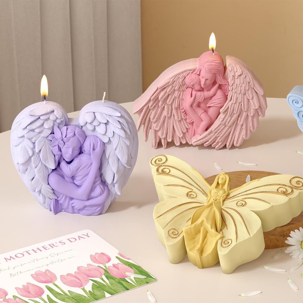 Силиконовая форма Angel Love Wings, сделай сам, автомобильный ароматизатор, подвеска, гипсовая форма для свечей «Мать и дитя»