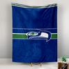 Tapestry Seattle Seahawks Logo Blue Green Stripes NFL Wall Hanging Football Fan Gift Decor
