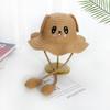 Moving Ears Rabbit Straw Hats Breathable Sun Hat Multifunctional Children's Hats  Summer Girls Boys